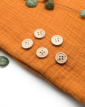 Bouton Bois Bordure Large - Mercerine