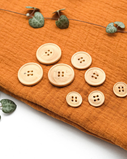 Bouton Bois Bourrelet Bombé - Mercerine