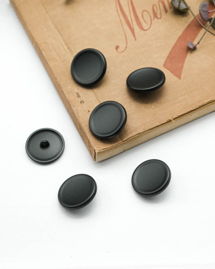 Bouton à Queue Polyester Noir - Mercerine