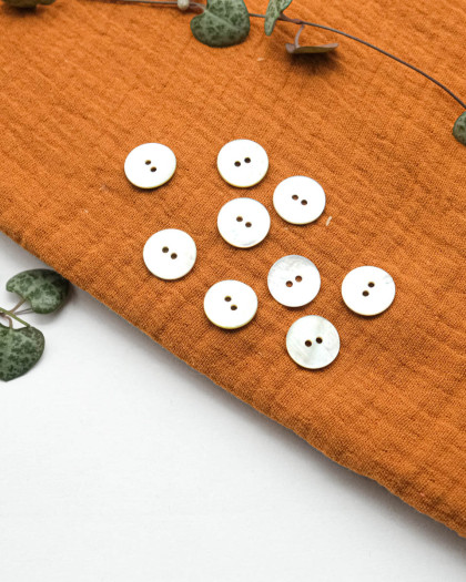 Bouton Nacre Akoya Naturel - Mercerine
