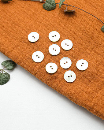 Bouton Nacre Akoya Naturel - Mercerine