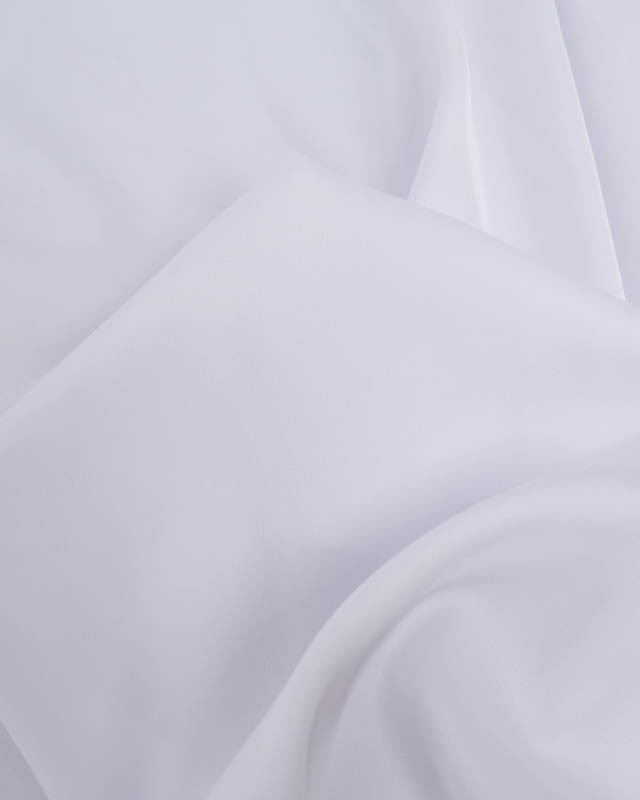 Satin Stretch Léger Uni Blanc Léa - Mercerine