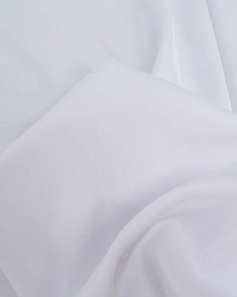 Satin Stretch Léger Uni Blanc Léa - Mercerine