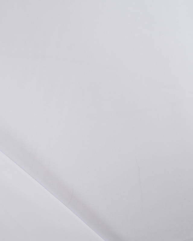 Satin Stretch Léger Uni Blanc Léa - Mercerine