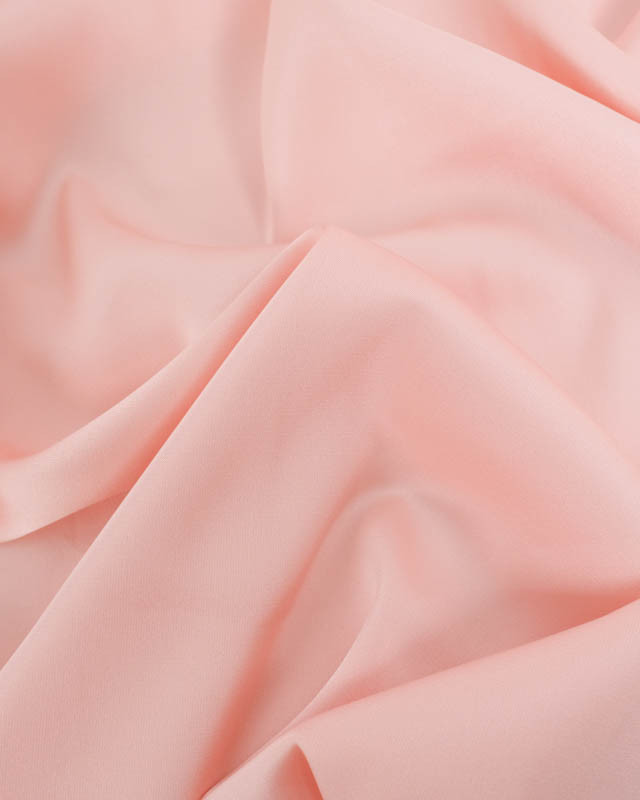 Satin Stretch Léger Uni Rose Clair Léa - Mercerine