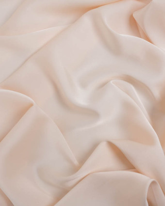 Satin Stretch Léger Uni Ivoire Léa - Mercerine