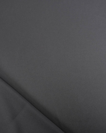 Satin Stretch Léger Uni Noir Léa - Mercerine
