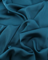 Satin Stretch Léger Uni Paon Léa