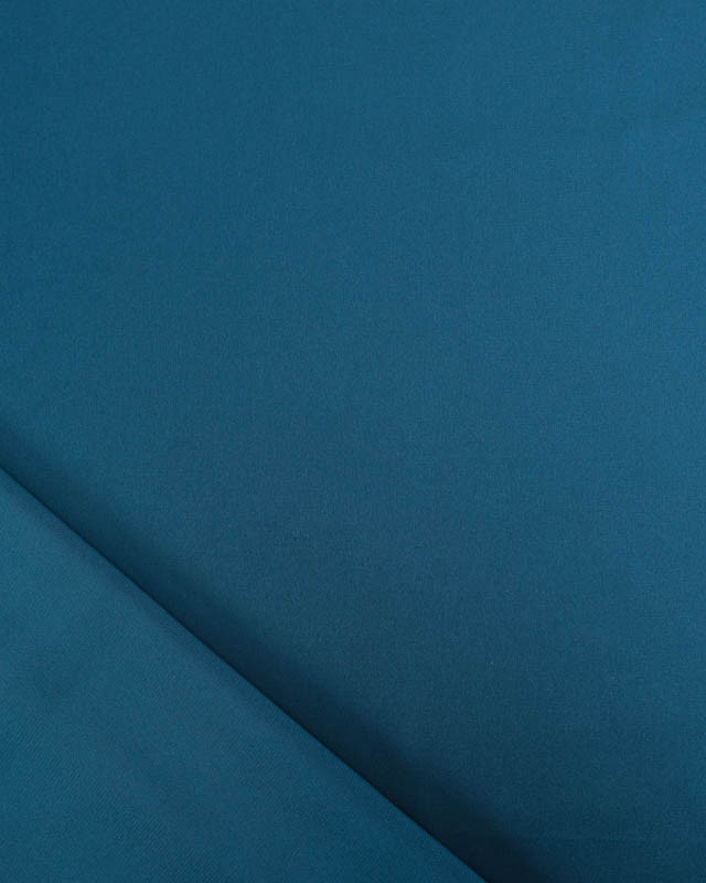 Satin Stretch Léger Uni Paon Léa - Mercerine