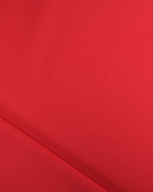 Satin Stretch Léger Uni Rouge Léa - Mercerine