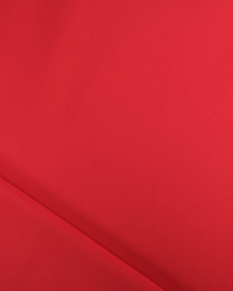 Satin Stretch Léger Uni Rouge Léa - Mercerine