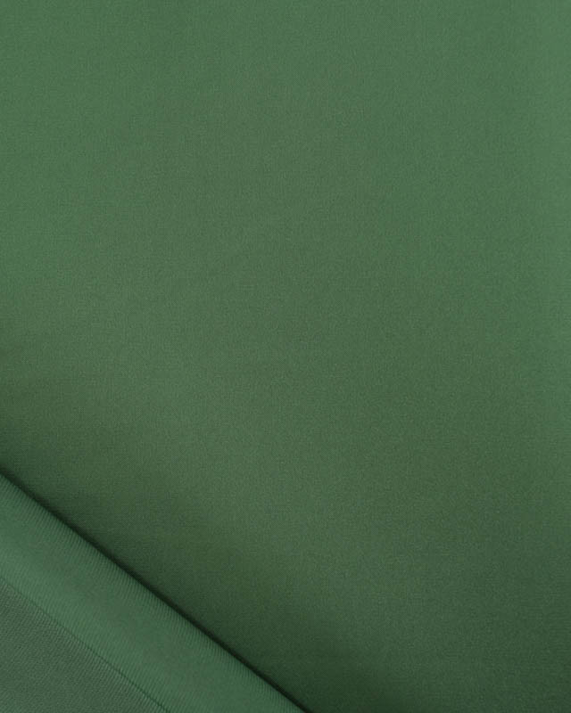 Satin Stretch Léger Uni Vert Forêt Léa - Mercerine
