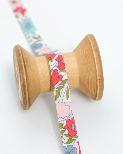 Biais Liberty Fabrics@ Poppy and Daisy Rouge Vert - Mercerine