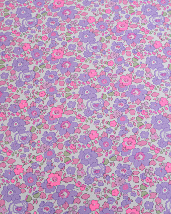 Tissu Liberty Fabrics@ Betsy Mauve Fluo - Mercerine