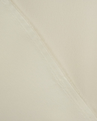 Tissu crêpe envers satin blanc écru Cristina -  Mercerine