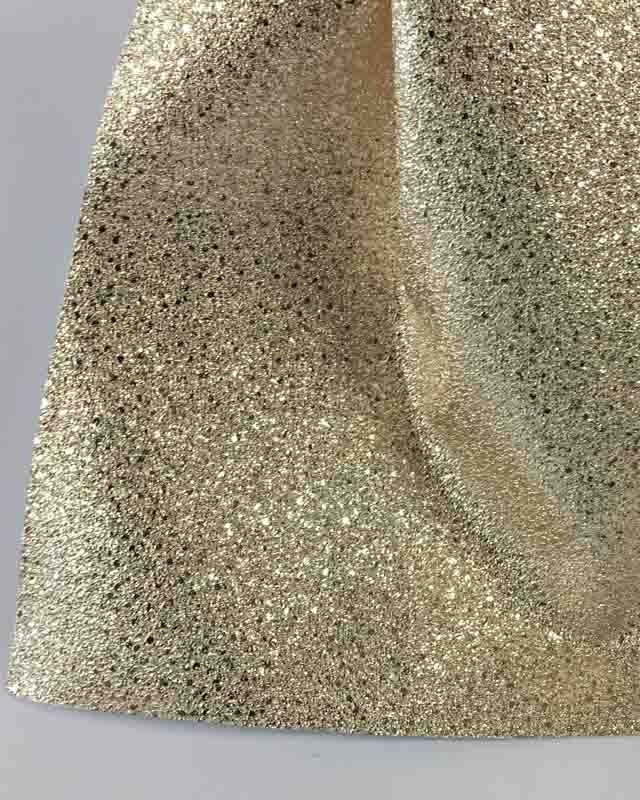 Tissu simili cuir Doré martelé au mètre - Mercerine