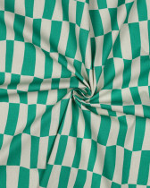 Popeline de Coton Carreaux Vert Gazon Jennifer Bouron