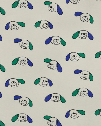 French Terry DogsBleu et Vert Jennifer Bouron - Mercerine