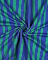 French Terry Bleu et Vert à  Rayures Jennifer Bouron