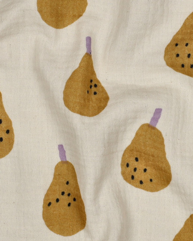Double Gaze Poires Ocre Jennifer Bouron - Mercerine