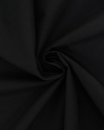 Toile de Coton Sanforisée Noire  - Mercerine