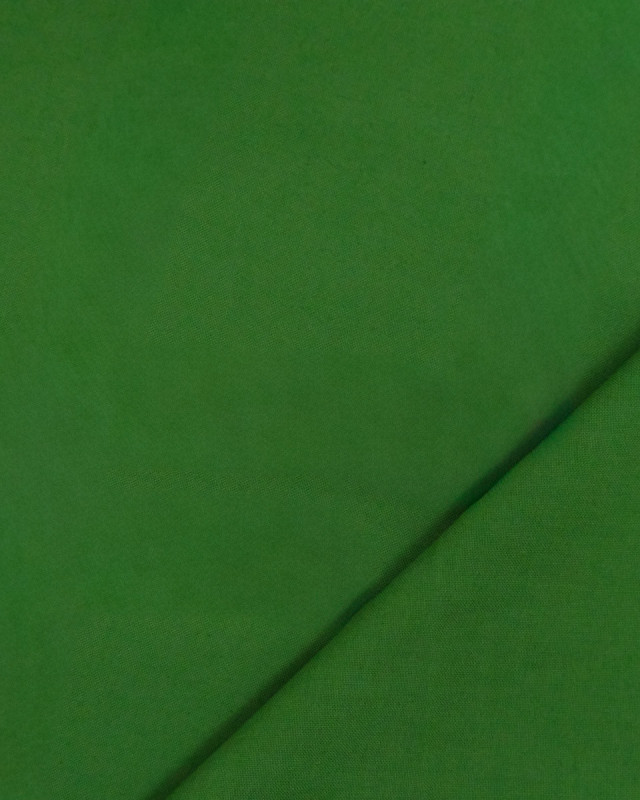 Toile de Coton Sanforisée Vert   - Mercerine