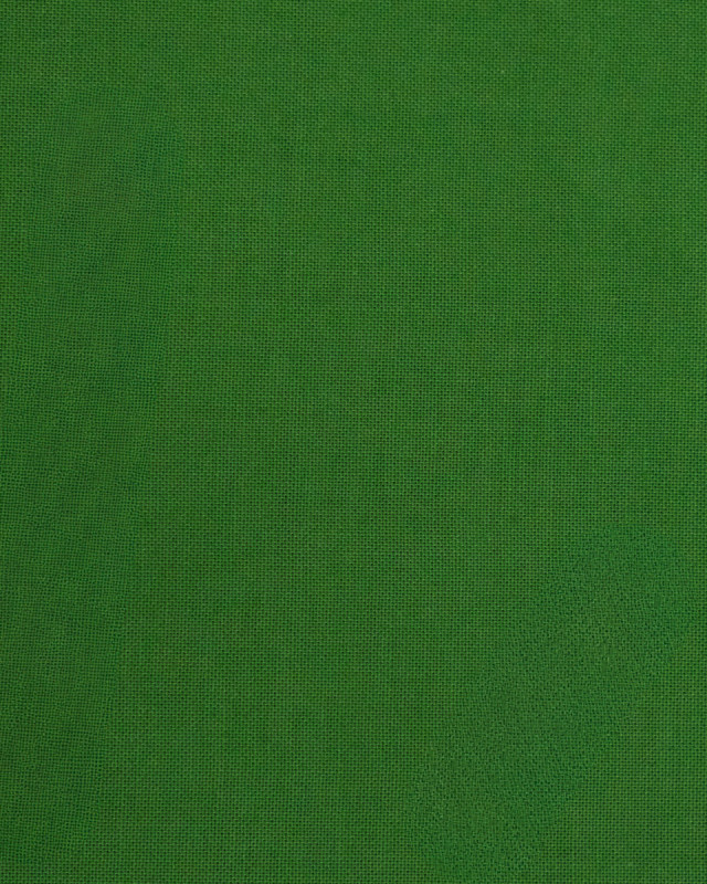 Toile de Coton Sanforisée Vert   - Mercerine