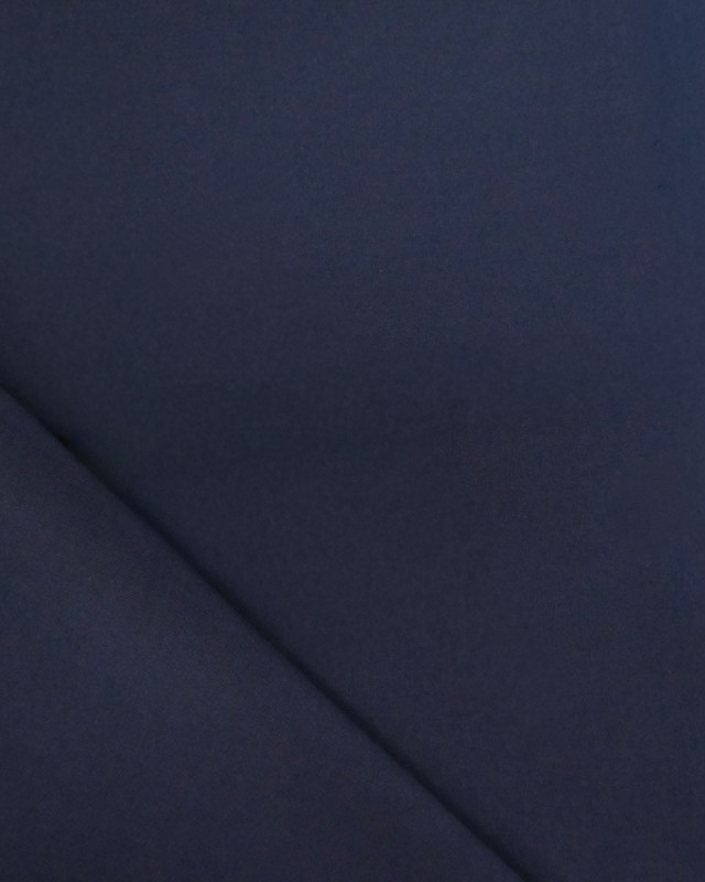 Toile de Coton Sanforisée Navy   - Mercerine