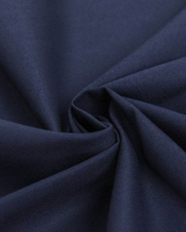 Toile de Coton Sanforisée Navy   - Mercerine