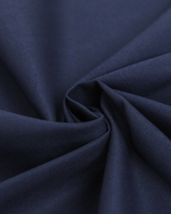 Toile de Coton Sanforisée Navy   - Mercerine