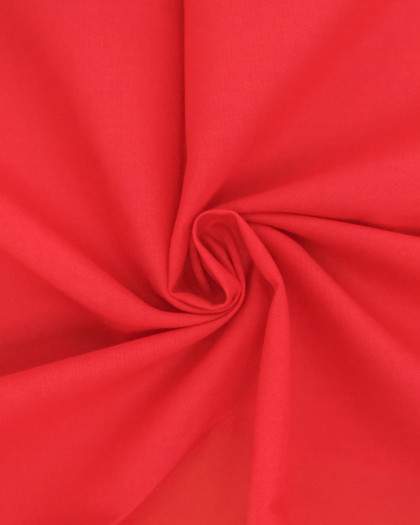 Coton Sanforise Rouge Pablo - Mercerine