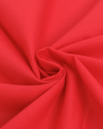 Toile de Coton Sanforisée Rouge   - Mercerine