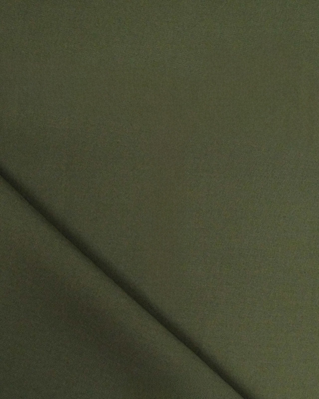 Toile de Coton Sanforisée Kaki   - Mercerine