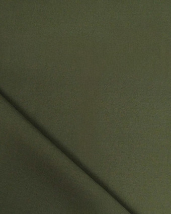 Toile de Coton Sanforisée Kaki   - Mercerine