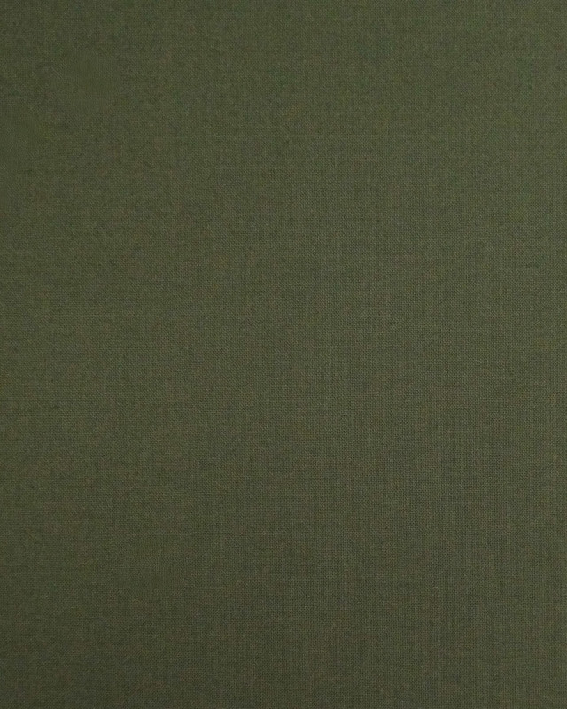 Toile de Coton Sanforisée Kaki   - Mercerine