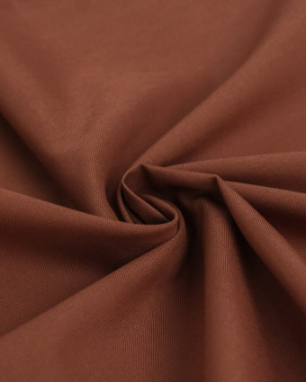 Toile de Coton Sanforisée Chocolat   - Mercerine
