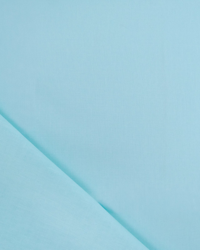 Toile de Coton Sanforisée Aqua   - Mercerine