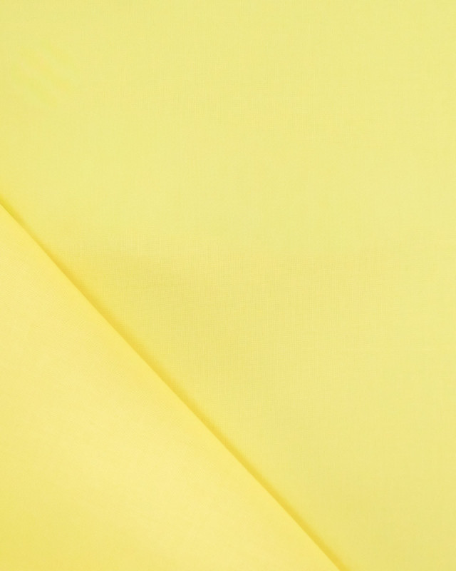 Toile de Coton Sanforisée Jaune   - Mercerine