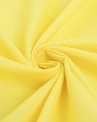 Toile de Coton Sanforisée Jaune   - Mercerine