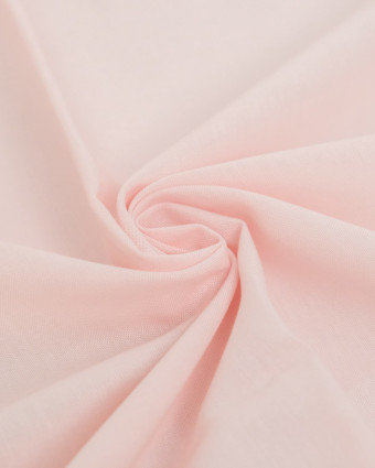 Toile de Coton Sanforisée Rose Clair   - Mercerine