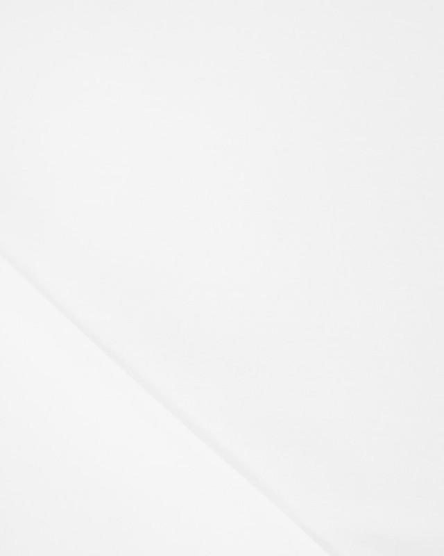 Toile de Coton Sanforisée Blanc   - Mercerine