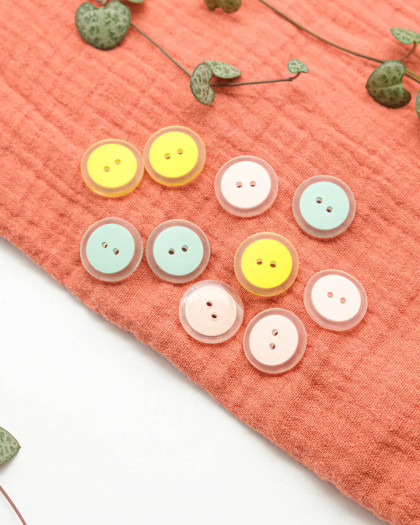 Bouton Transparent en Email - Mercerine