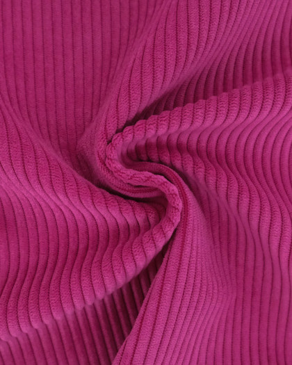 Velours Côtelé Ameublement Belém Fuchsia - Mercerine