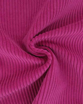 Velours Côtelé Ameublement Belém Fuchsia - Mercerine