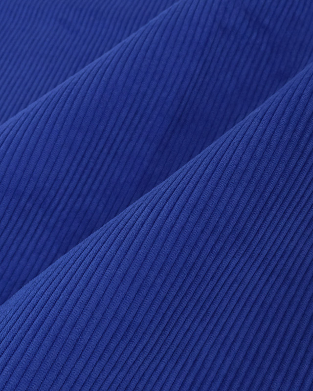 Velours Côtelé Ameublement Belém Bleu Electrique - Mercerine