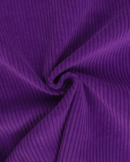 Velours Côtelé Ameublement Belém Violet - Mercerine