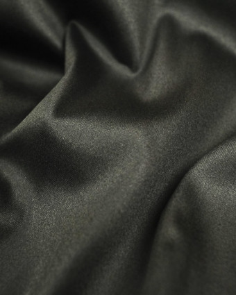 Satin de coton Noir stretch