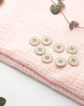 Bouton polyester mat gris 15mm