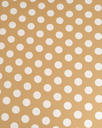 Tissu Crêpe Gros Pois Beige - Mercerine