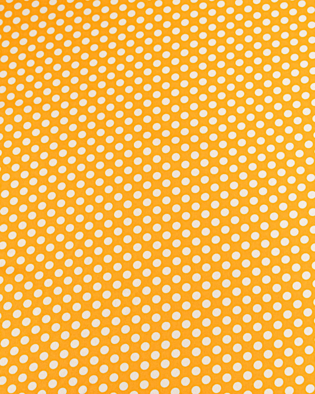 Tissu Crêpe à Pois Ocre - Mercerine